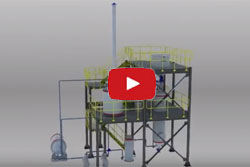 How is the Desorption Electrolysis System composed