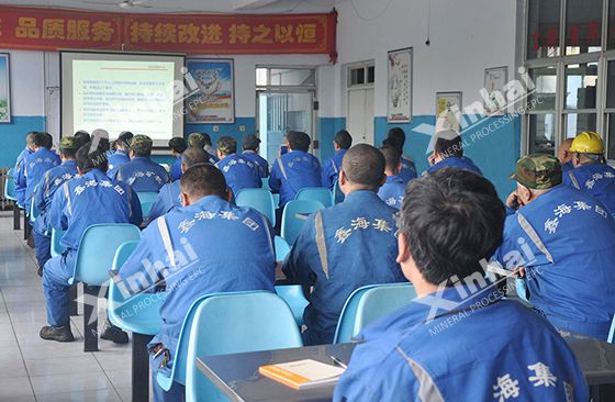 The staff attending the meeting